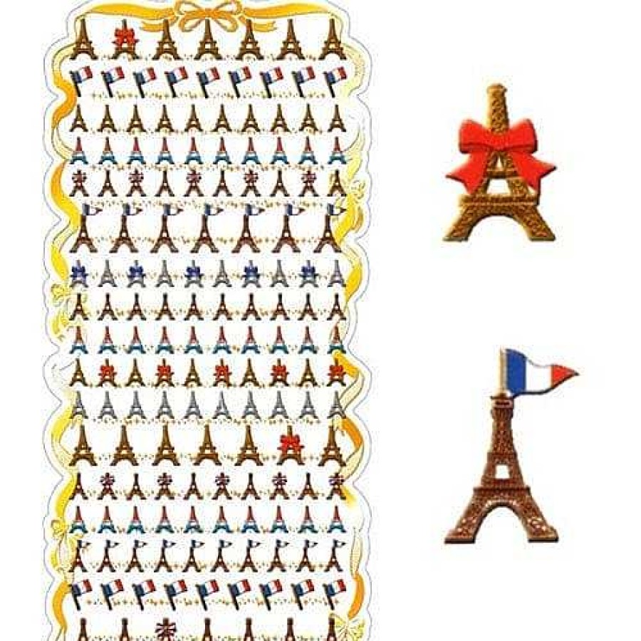 Stationery Kawaii Import Japanese Stickers | Kamio My Collage Eiffle Tower Stickers