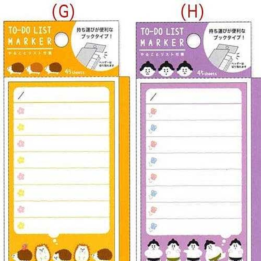 Stationery Kawaii Import Sticky Notes | Mind Wave To-Do List Sticky Notes: (G) Hedgehogs