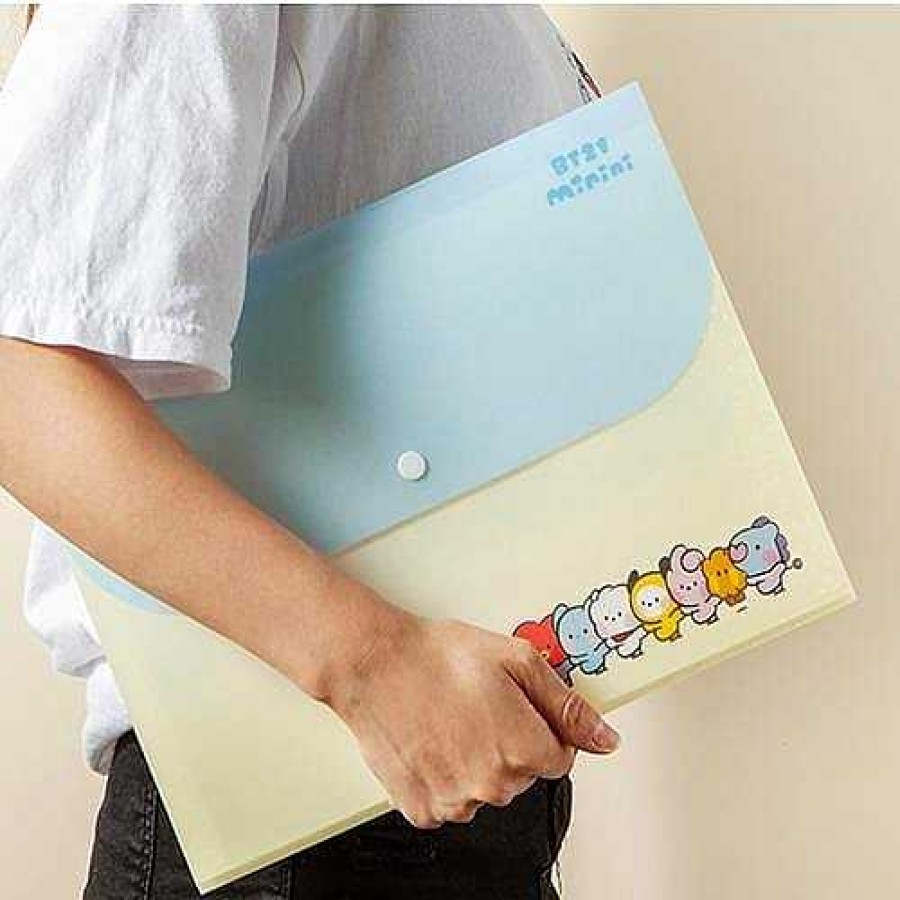 K-Pop BeeCrazee | Bt21 Minini Accordion File Holders With Snap Closure