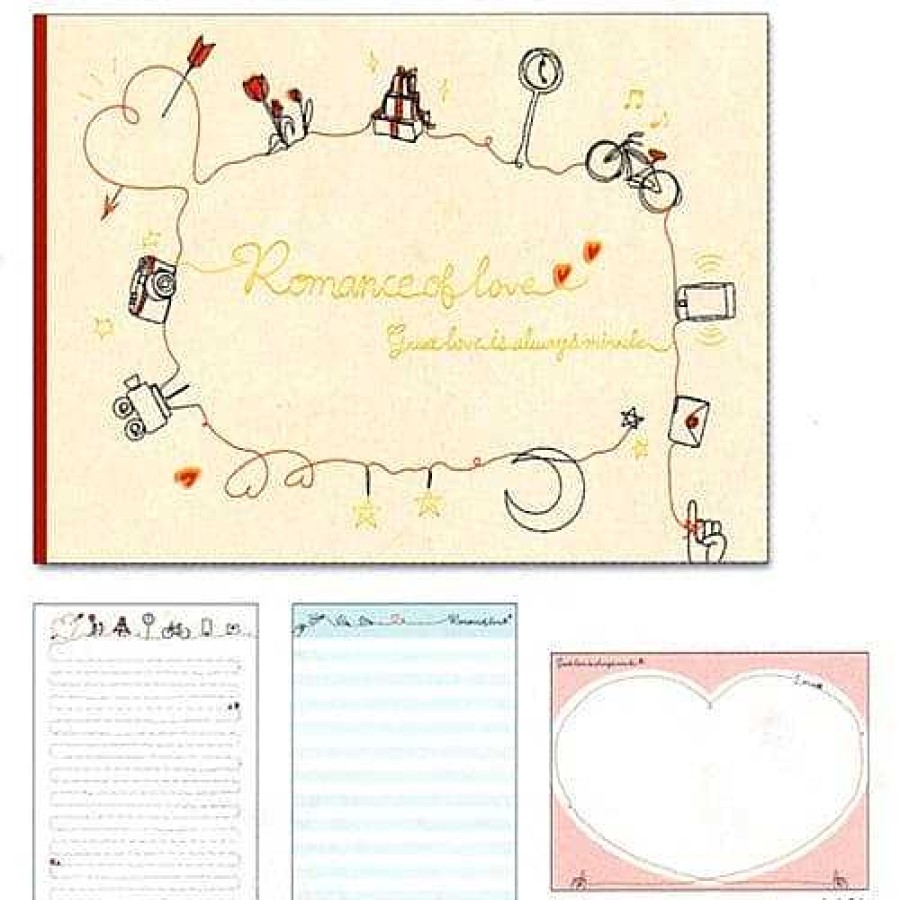 Stationery Kawaii Import Memos | Mind Wave Romance Of Love Extra Large Memo Pad