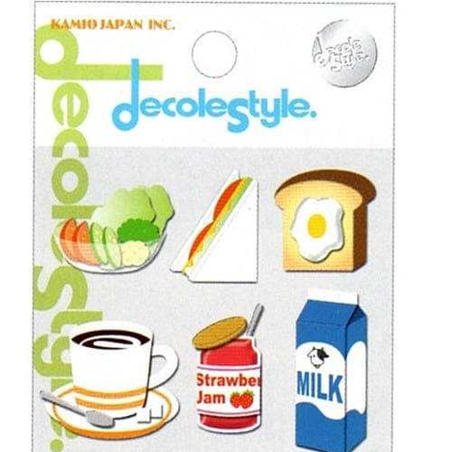 Stationery Kawaii Import Japanese Stickers | Kamio Decole Style Scrapbooking Stickers: Morning Time