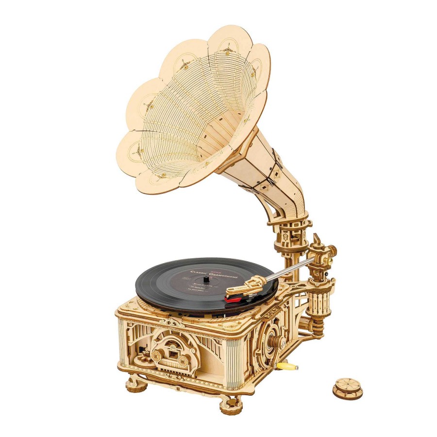 Homegoods Hands Craft | Lkb01, Diy Wooden Puzzle: Crank Classic Gramophone