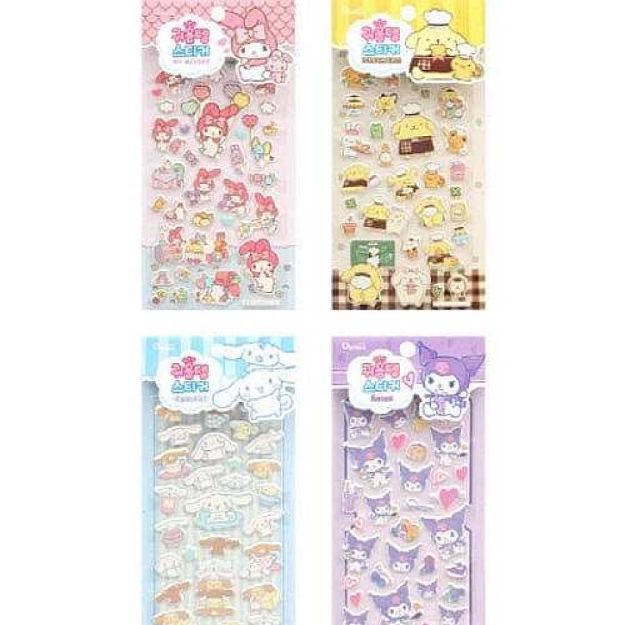 Stationery BeeCrazee Sanrio Stickers & Washi | Sanrio Friends Puffy Stickers: , , ,