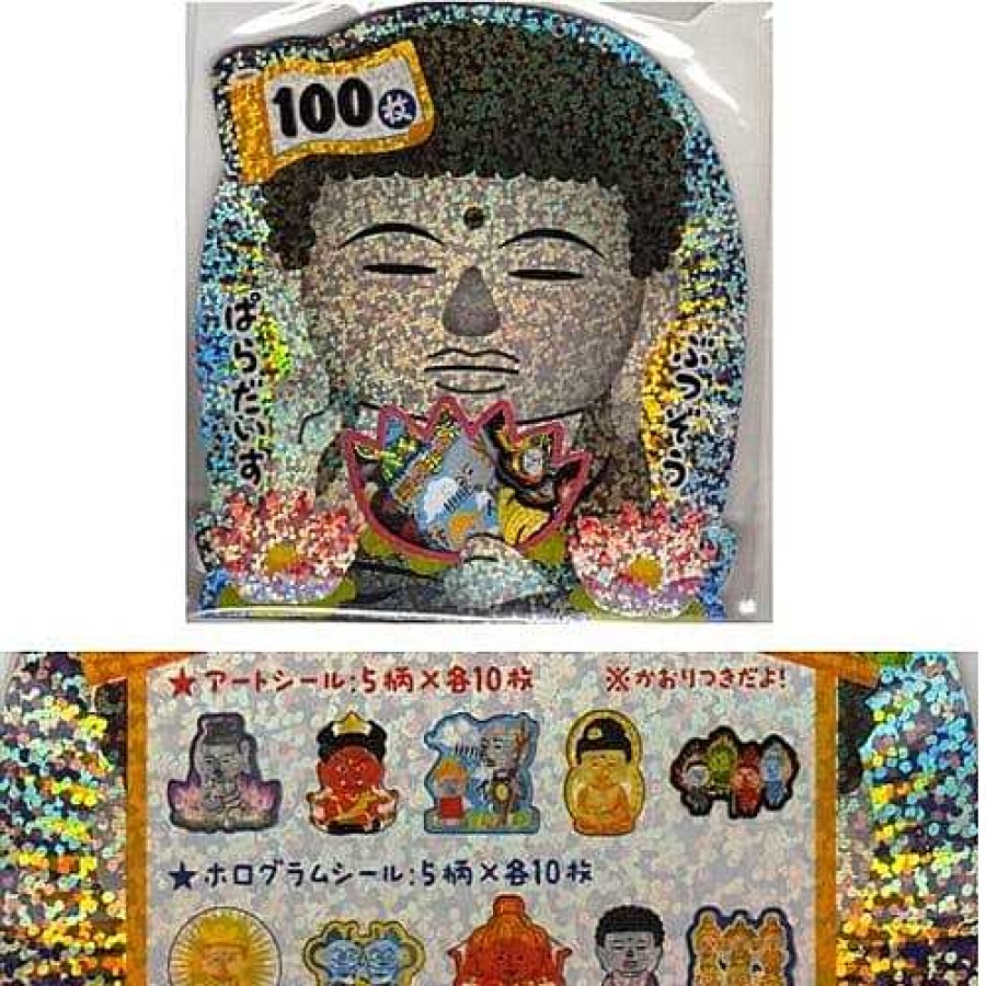 Stationery Kawaii Import Sticker Flakes | Kamio Lotus & Budda 100-Piece Sticker Sack