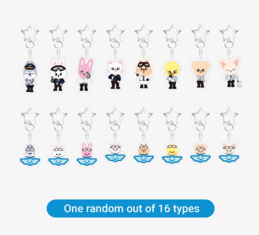 Styles Korea Pop Store Keychains & Lanyards | [Skzoo] [Pilot : For 5 Star] Secret Keyring (Random)