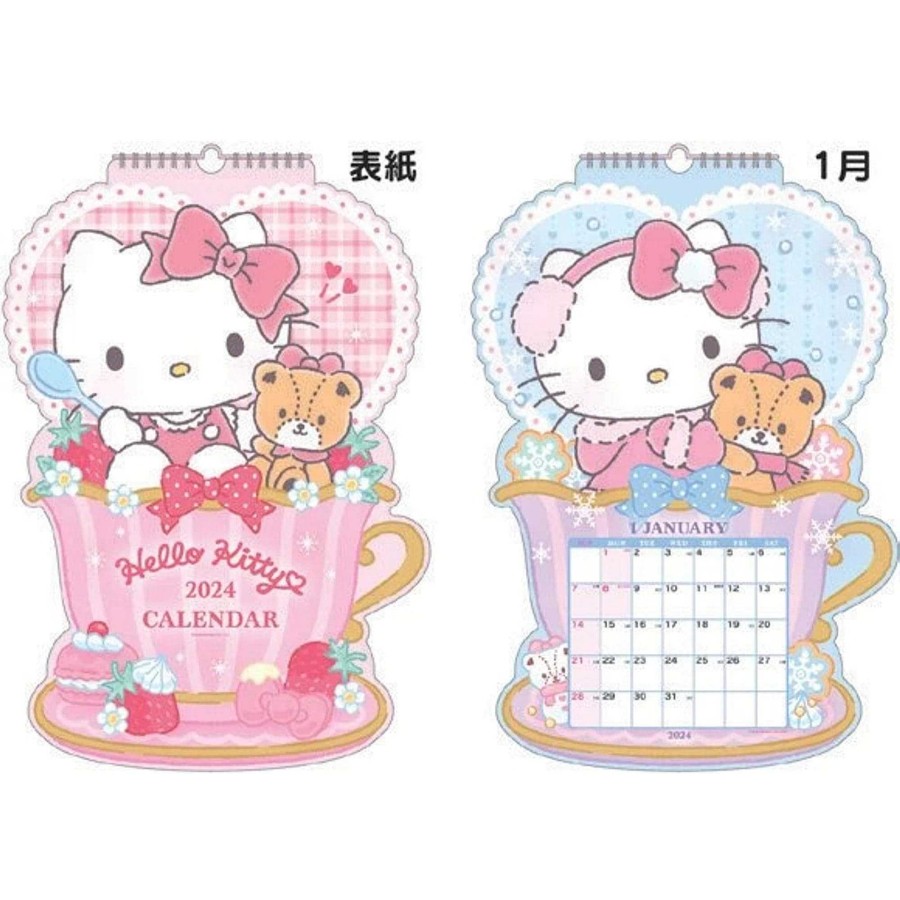 Homegoods Enesco | Hello Kitty 2024 Die-Cut Wall Calendar