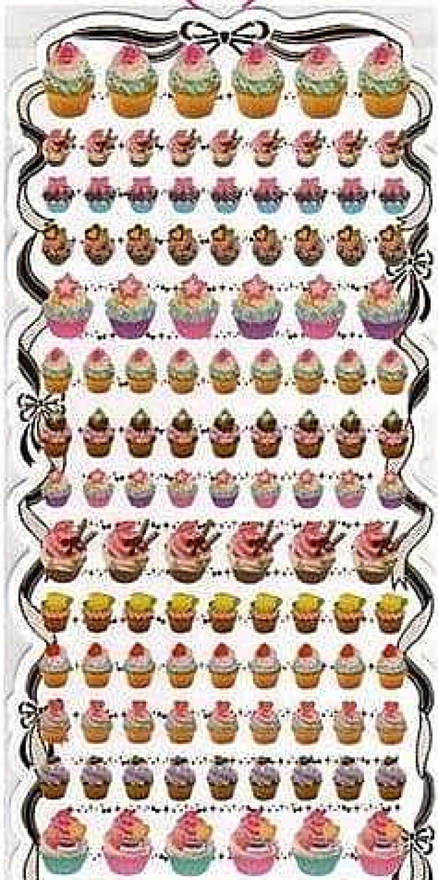 Stationery Kawaii Import Japanese Stickers | Kamio My Collage Collection Cupcake Stickers