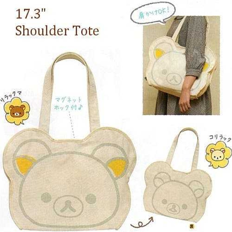 Styles Kawaii Import Totes | San-X Rilakkuma 17.3" Shoulder Tote