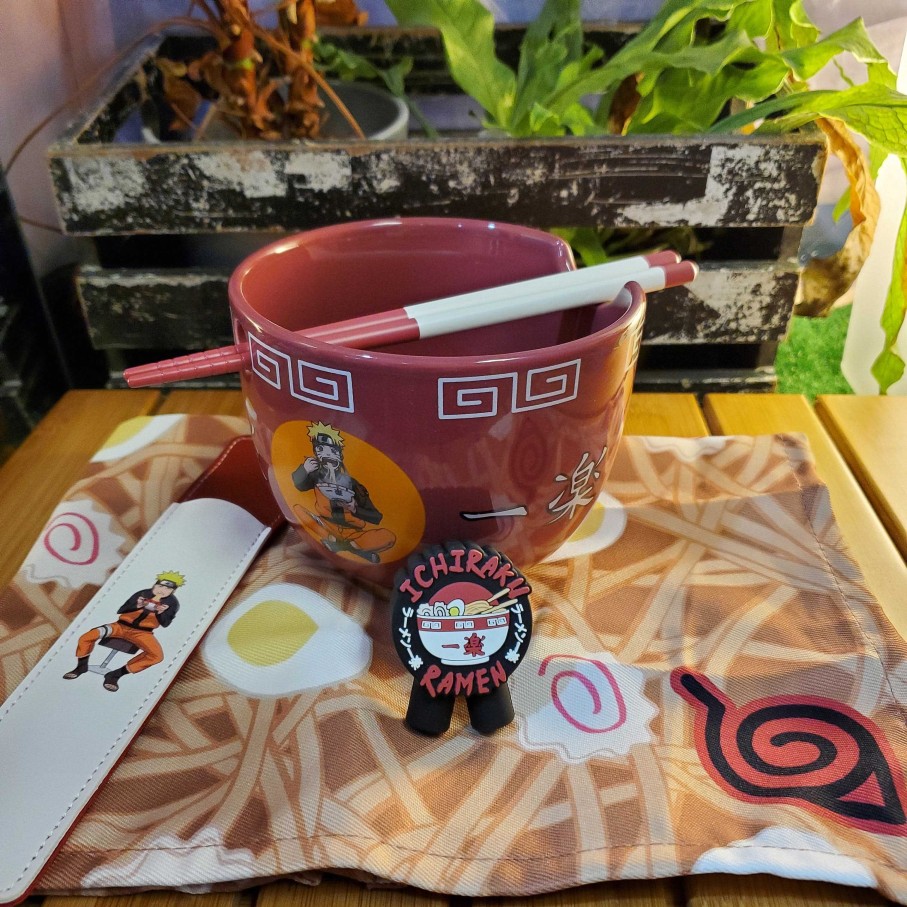 Homegoods Culture Fly | Naruto Ichiraku Ramen Bowl, Chopsticks & Napkin Set