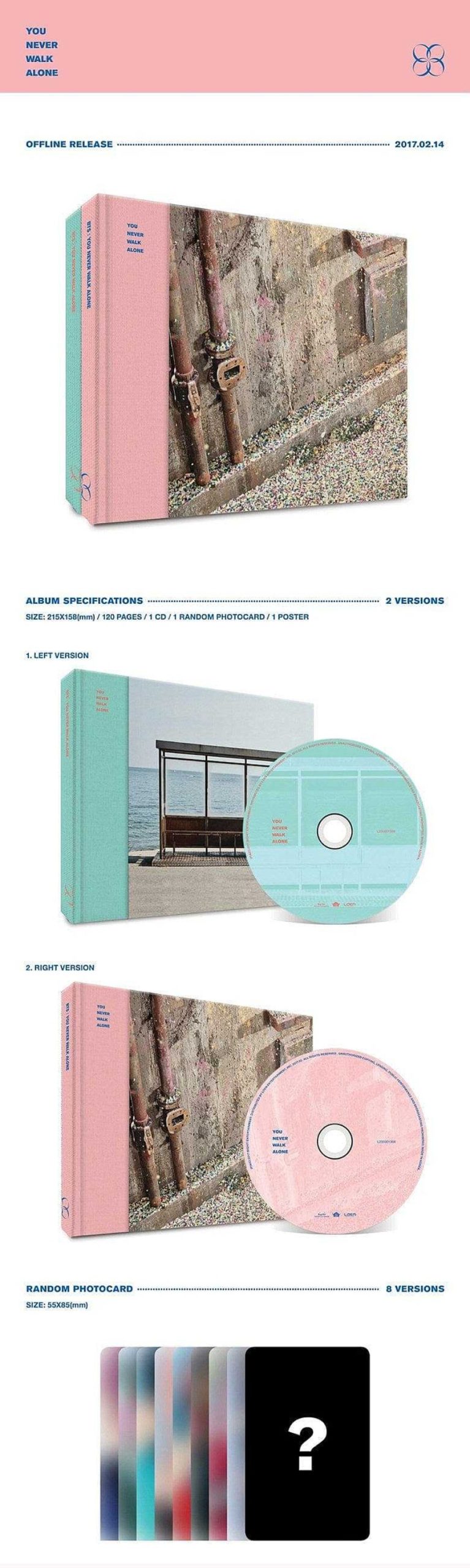 K-Pop Korea Pop Store | Bts - You Never Walk Alone