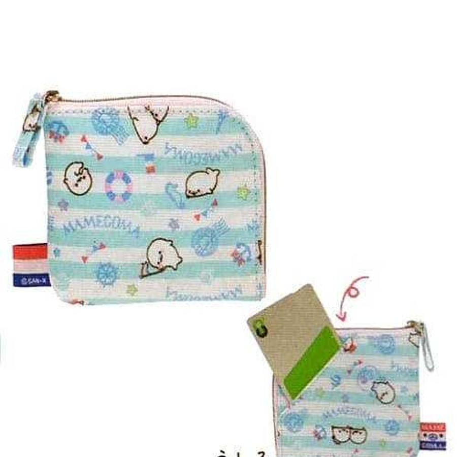 Styles Kawaii Import Coin Purses | San-X Mamegoma Little Seals Sailor 4.1" Coin Purse