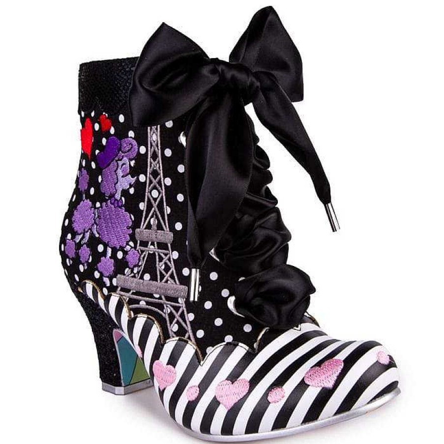 Styles Irregular Choice Irregular Choice | Paris For Two Heeled Boots