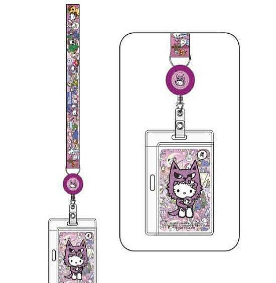 Styles Weactive Keychains & Lanyards | Tokidoki Hello Kitty Big Bad Wolf Keychain & Lanyard With Retractable Reels