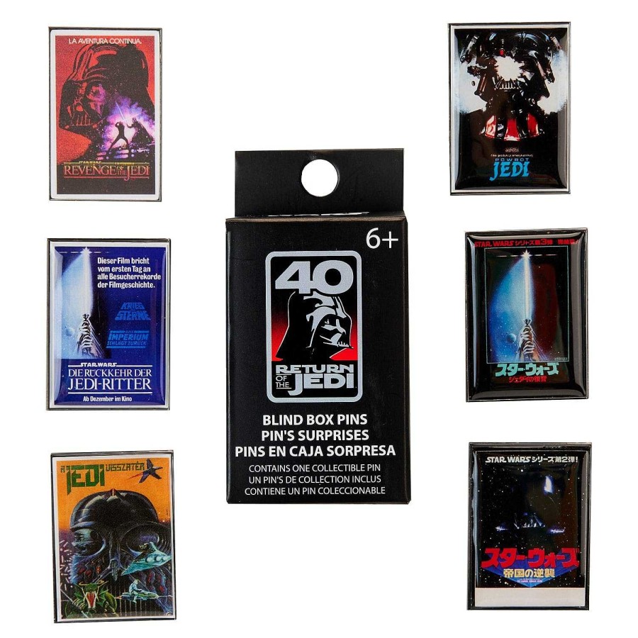 Styles Loungefly | Loungefly Star Wars Return Of The Jedi 40Th Anniversary International Posters Blind Box Pin