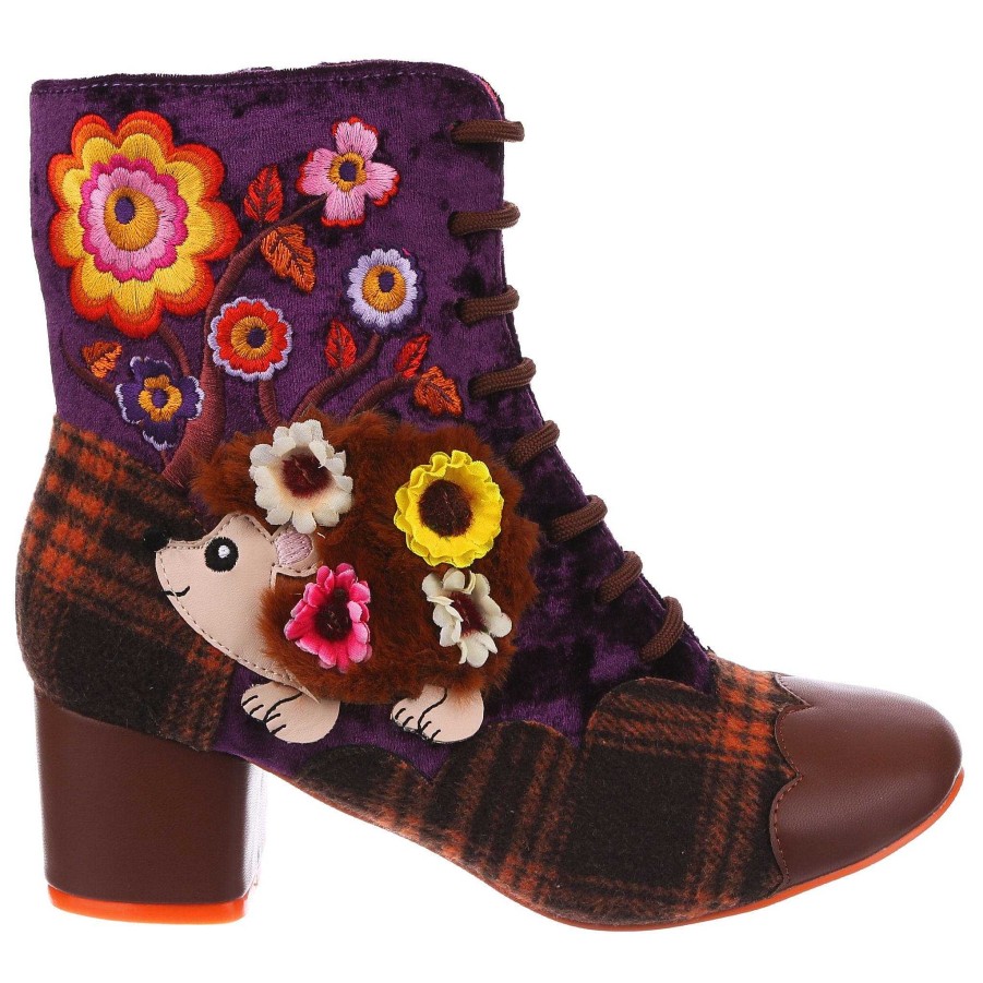 Styles Irregular Choice Irregular Choice | Hedge Hugs Boots By Irregular Choice