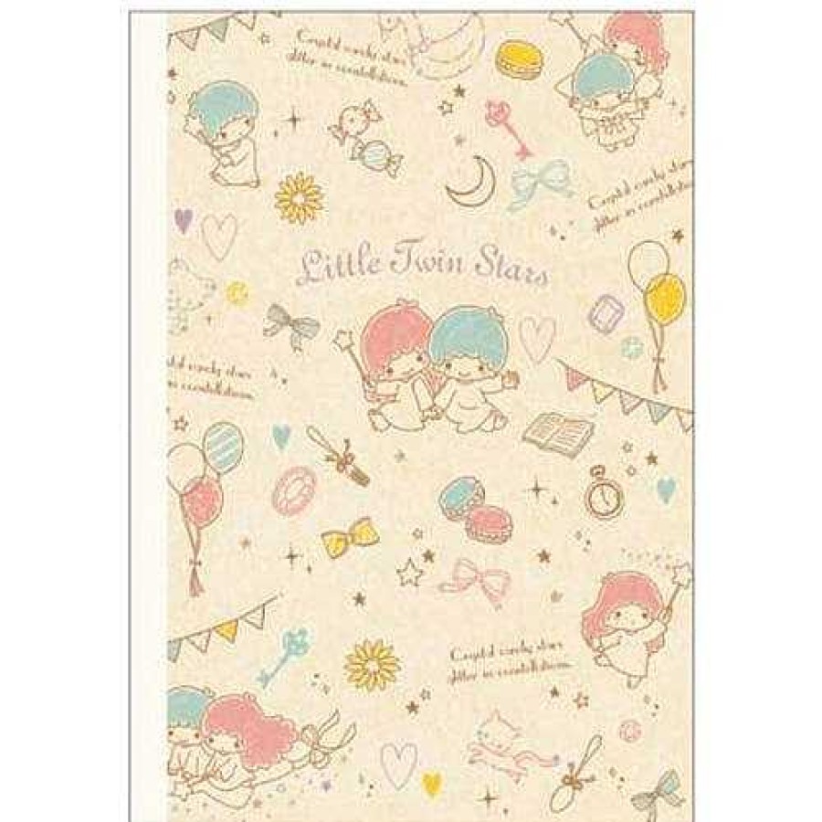 Stationery Kawaii Import Lined Notebooks | Sanrio Japan Little Twin Stars B5 Lined Notebook