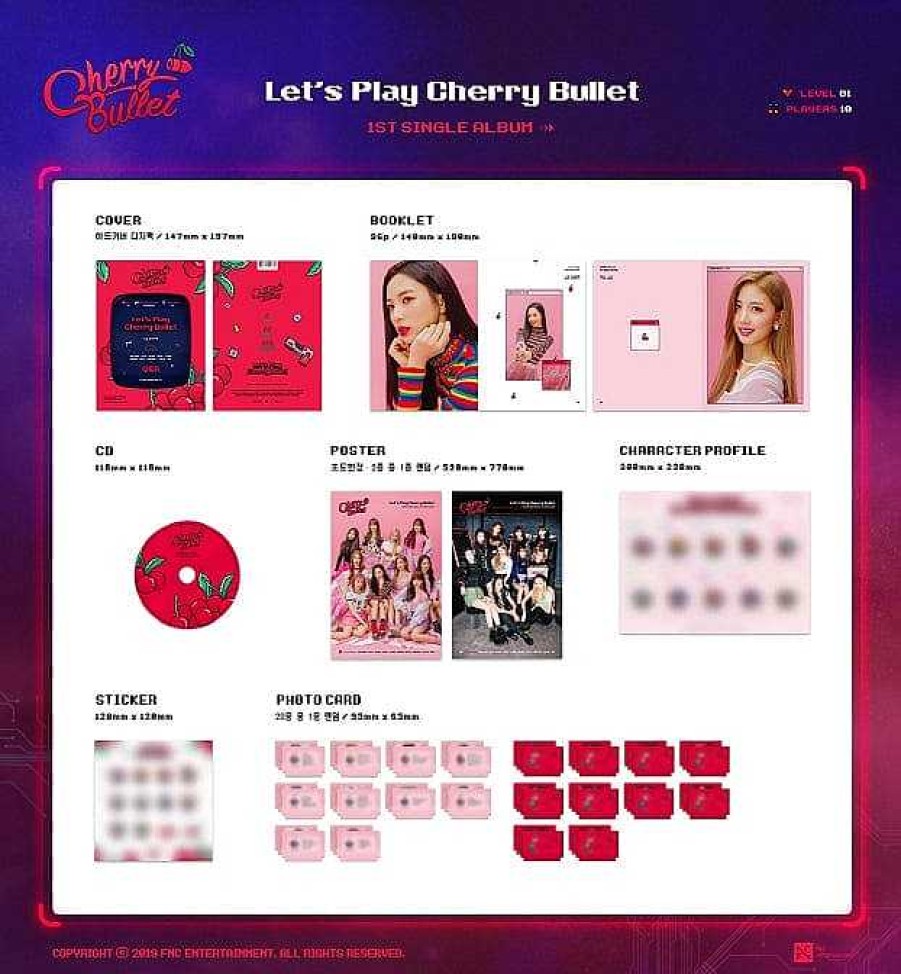 K-Pop Korea Pop Store | Cherry Bullet - Let'S Play Cherry Bullet (1St Single Album)