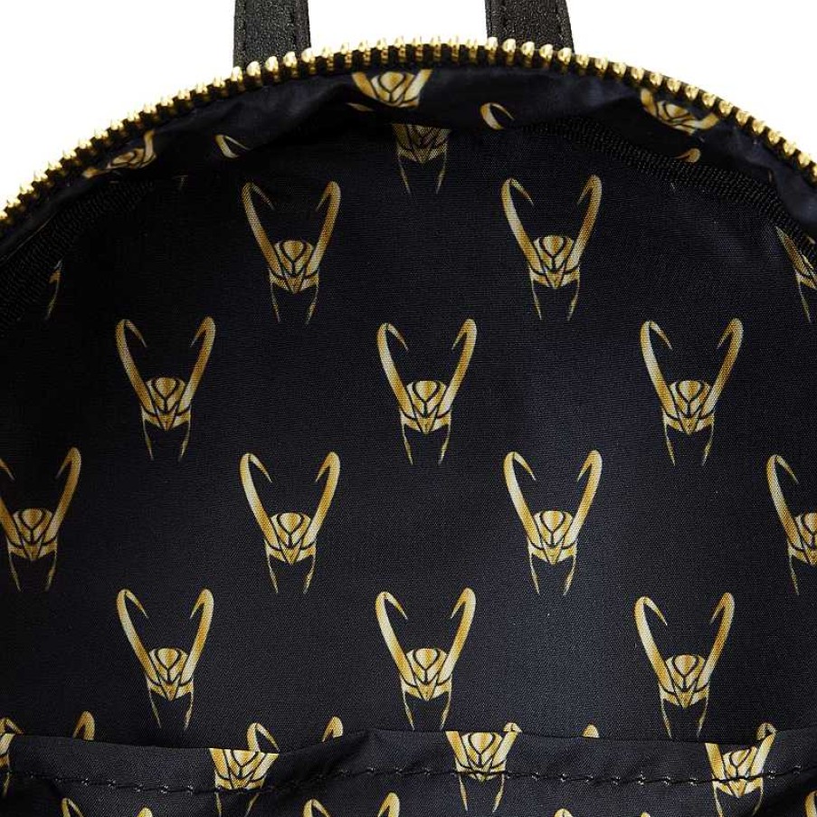 Styles Loungefly | Lf Marvel Shine Loki Metallic Cosplay Mini Backpack