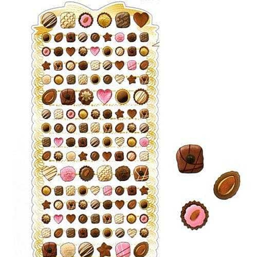 Stationery Kawaii Import Japanese Stickers | Kamio My Collage Collection Chocolate & Truffle Stickers