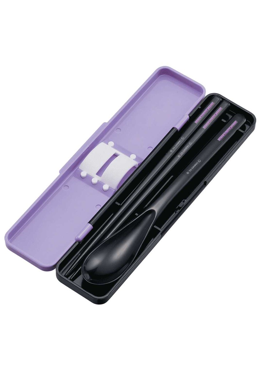 Homegoods Clever Idiots | Kuromi'S Pretty Journey Chopsticks And Spoon With Case