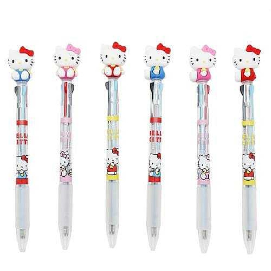 Stationery BeeCrazee Combo Writer | Hello Kitty Mascot 0.7Mm 3-Color Pen