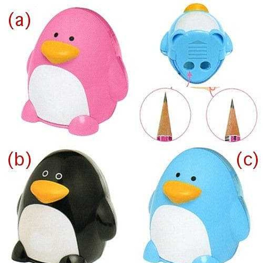 Stationery Kawaii Import | Kamio Penguin Double Pencil Sharpeners