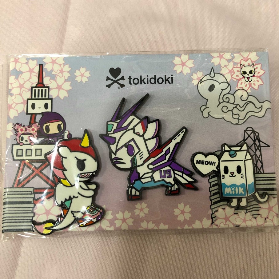 Styles TKDK Pins & Ita | Tokidoki Comic Con 3 Enamel Pins Set