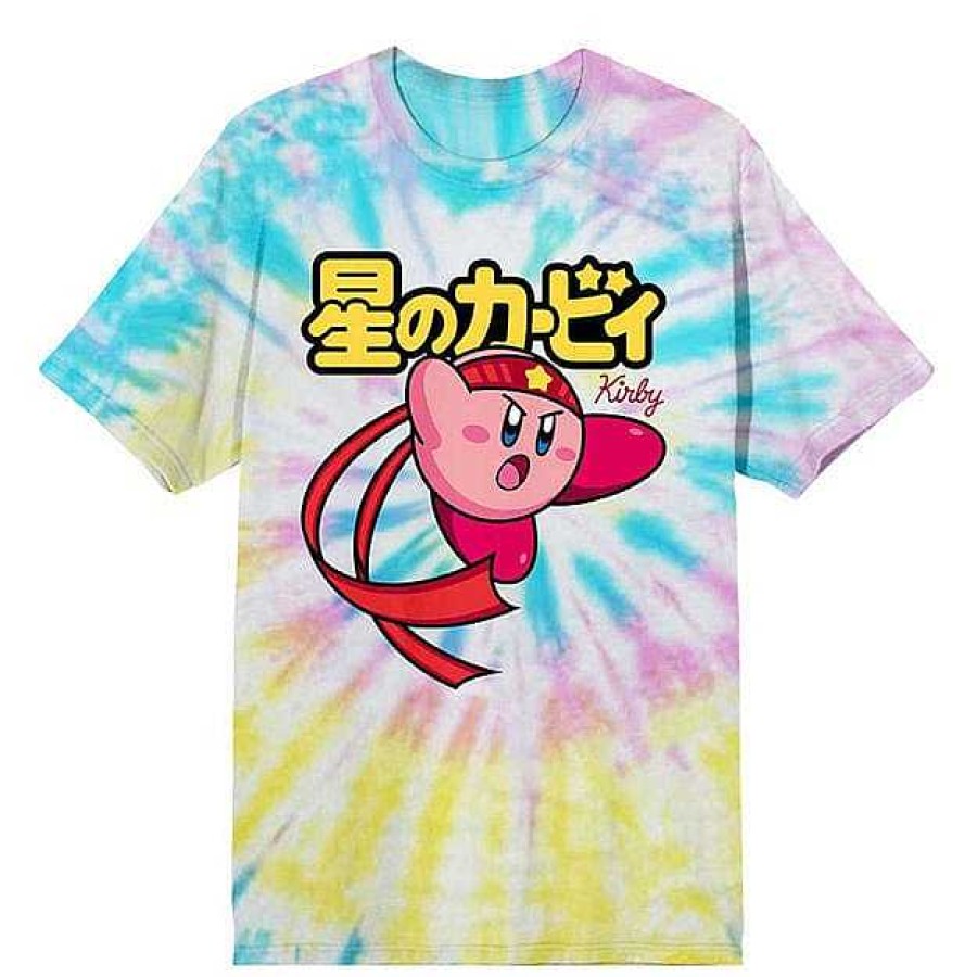 Styles BioWorld Anime & Game Apparel | Kirby Kick Tie Dye T-Shirt