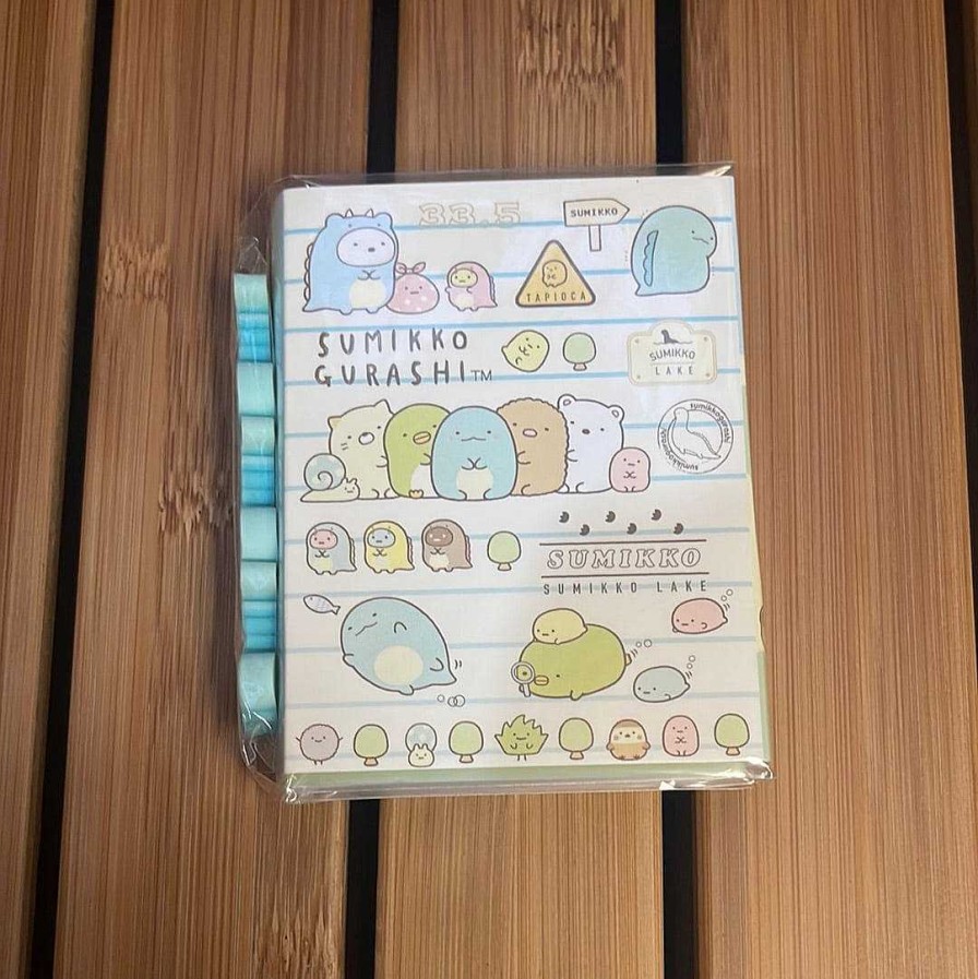 Stationery Kawaii Import Memos | Sumikko Gurashi Flip Memo Pad With Erasers