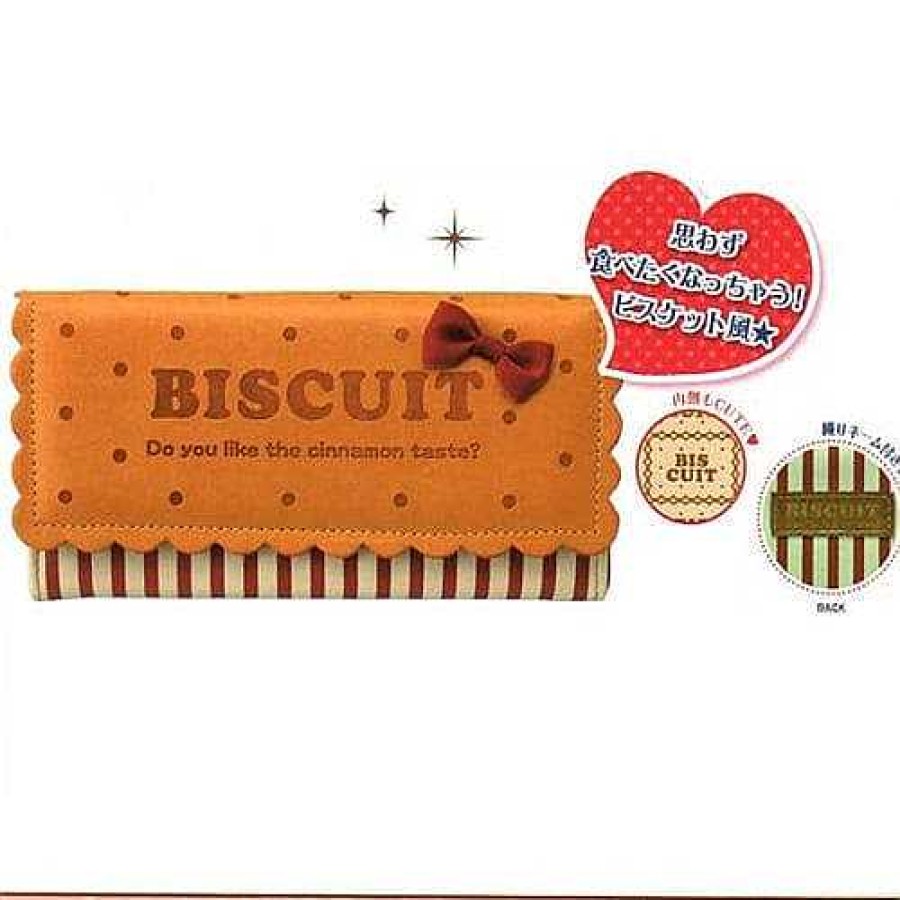 Styles Kawaii Import Wallets | Q-Lia Biscuit 7.6" Long Wallet With Chain