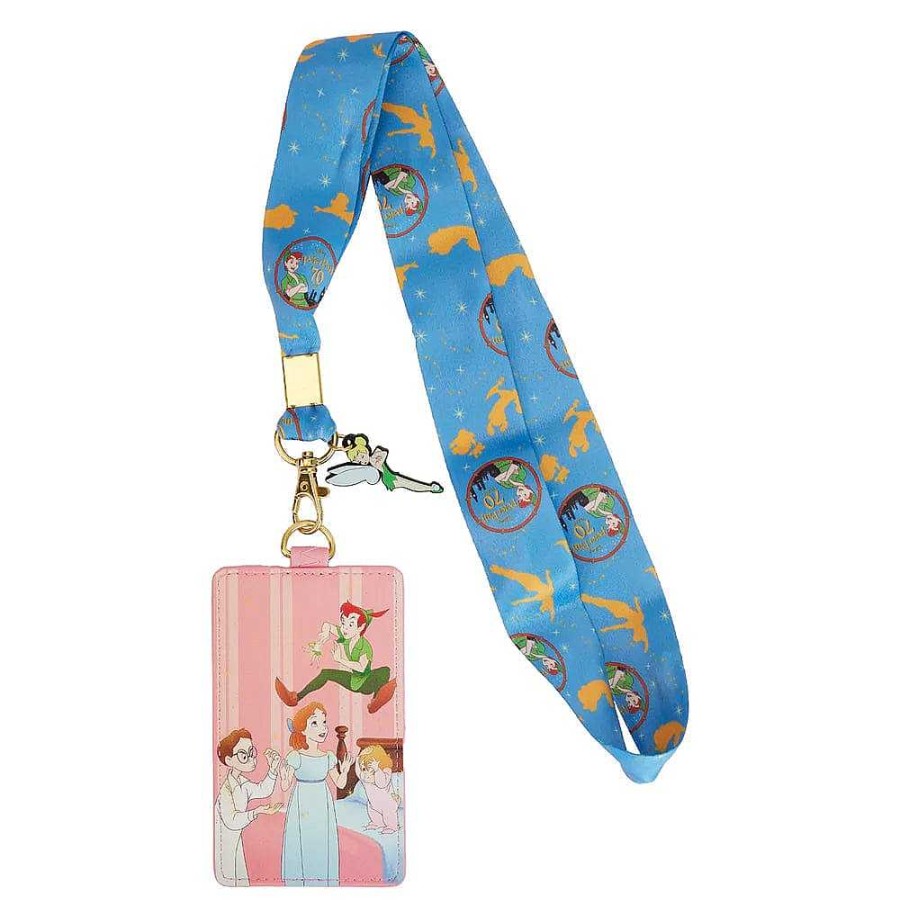 Styles Loungefly | Loungefly Disney Peter Pan 70Th Anniversary You Can Fly Lanyard With Card Holder