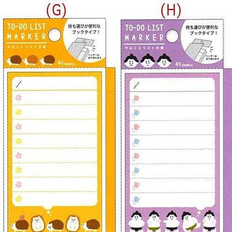 Stationery Kawaii Import Sticky Notes | Mind Wave To-Do List Sticky Notes: (H) Sumo Wrestlers