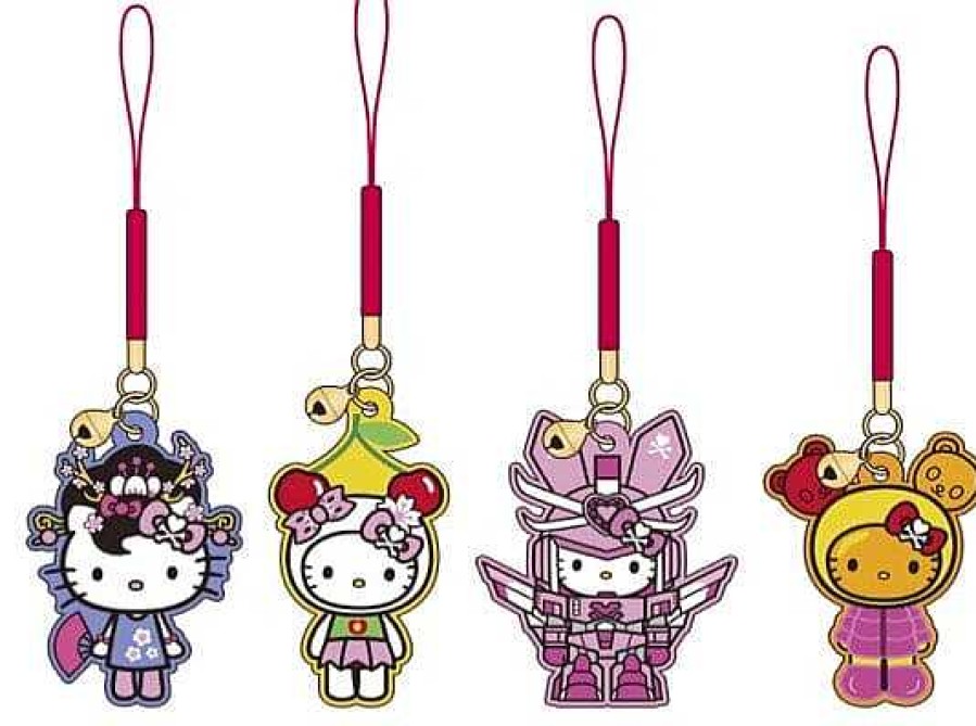 Surprise Box Weactive | Tokidoki X Hello Kitty Midnight Metropolis Rubber Mascots With Straps