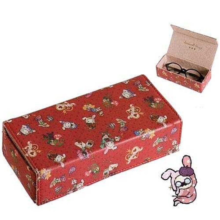 Homegoods Kawaii Import | San-X Sentimental Circus Queen Of Hearts Pleather Eyeglasses Case