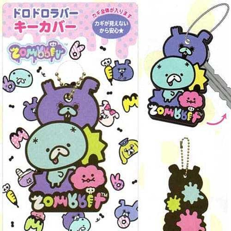 Styles Kawaii Import Keychains & Lanyards | San-X Zombbit Pvc Key Cover: Zombbit