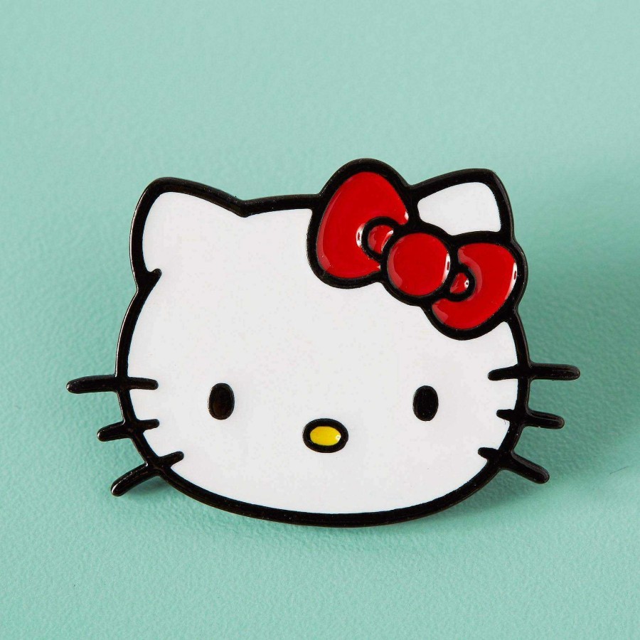 Styles Punky Pins Pins & Ita | Hello Kitty X Punky Pins Kitty Face Enamel Pin