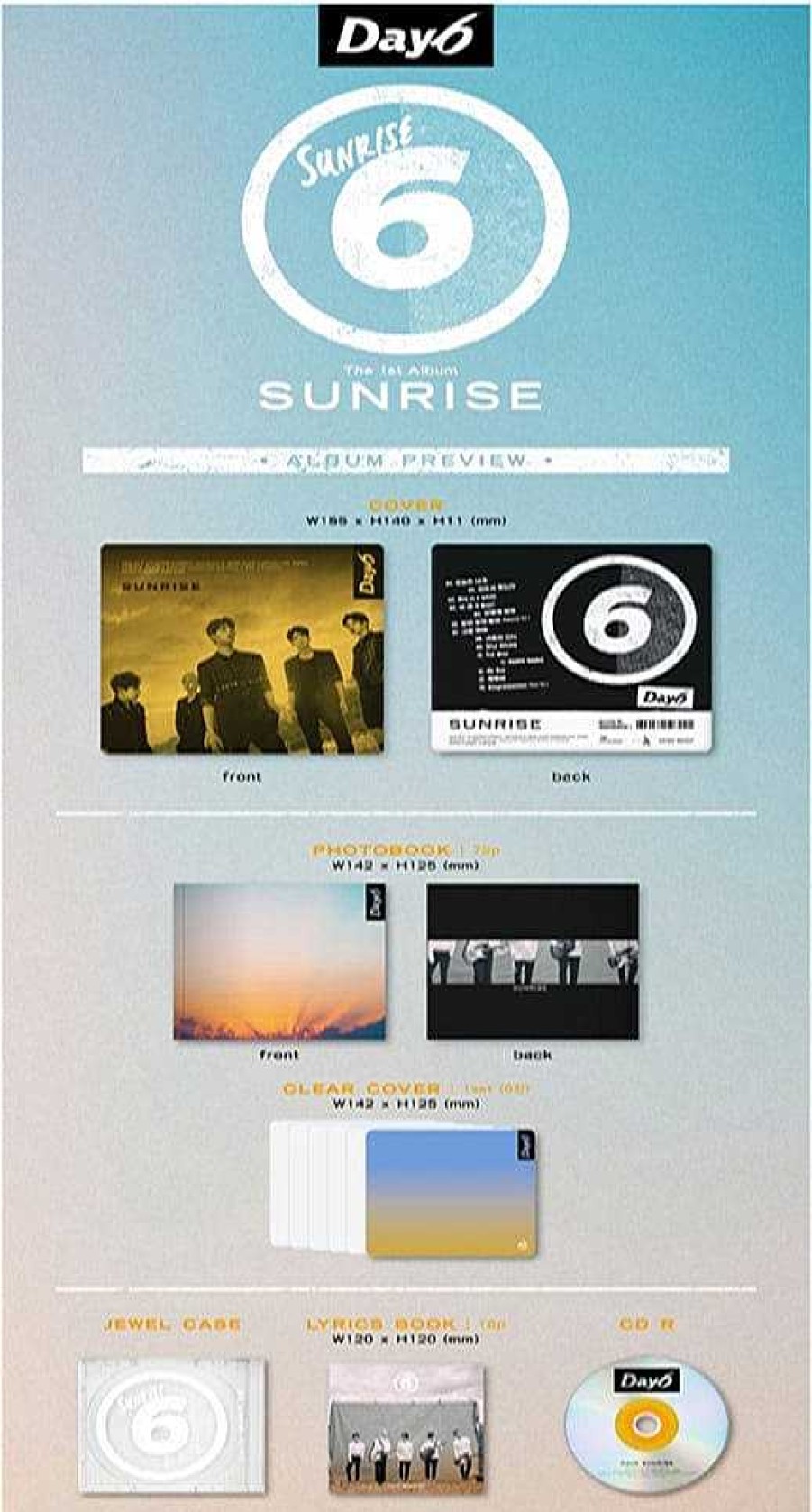 K-Pop Korea Pop Store | Day6 - Vol.1 [Sunrise]