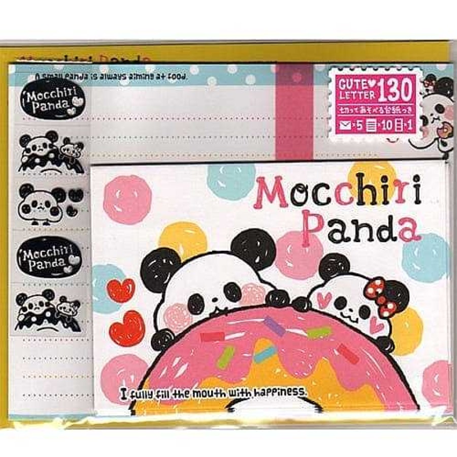 Stationery Kawaii Import Letter Sets | Mind Wave Mocchiri Panda Letter Set With Seal Stickers