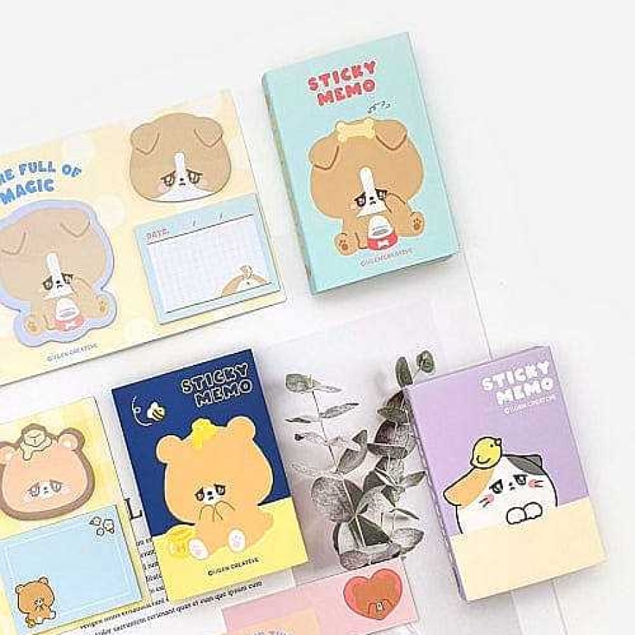 Stationery BeeCrazee Sticky Notes | Sad Animal Friends 5-Side Surprise Sticky Notes