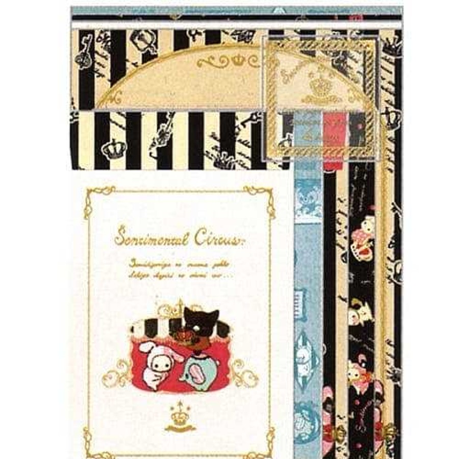 Stationery Kawaii Import Letter Sets | San-X Sentimental Circus Secret Anniversary Quad Letter Set: Coronation