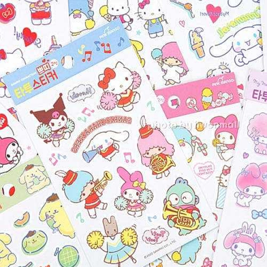 Stationery BeeCrazee Sanrio Stickers & Washi | Sanrio Friends Cutie Temporary Tattoo Stickers