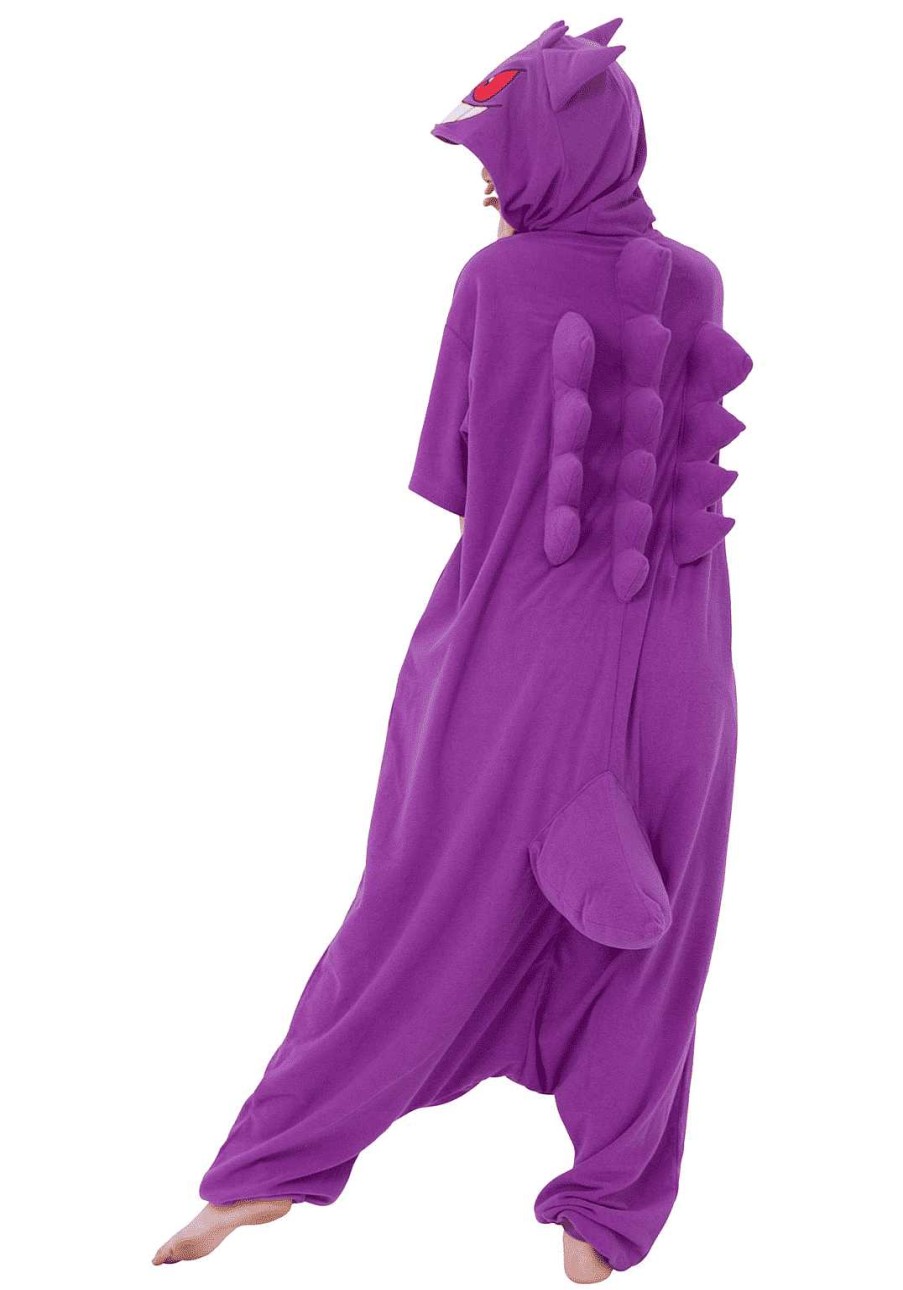 Styles Clever Idiots | Pokemon Gengar Short-Sleeve Kigurumi Adult-Size Costume Onesie