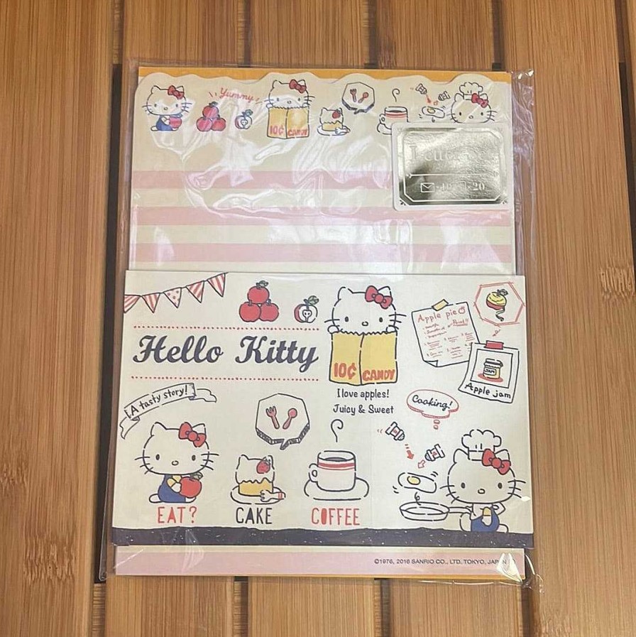 Stationery Kawaii Import Letter Sets | Hello Kitty Cooking Letter Set