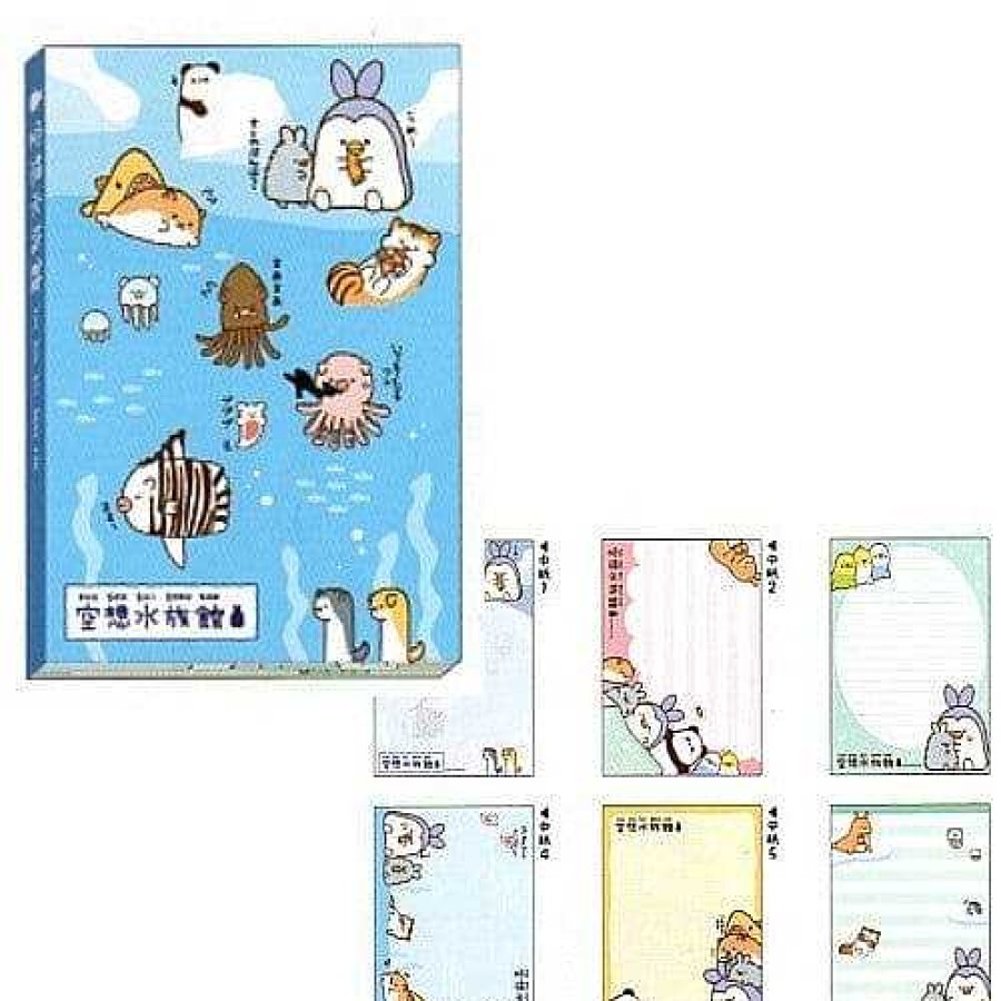 Stationery Kawaii Import Memos | Kamio Imaginary Aquarium Memo Pad