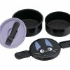 Homegoods Clever Idiots | Kiki'S Delivery Service Jiji 2-Layered Round Bento Lunch Box With Fork