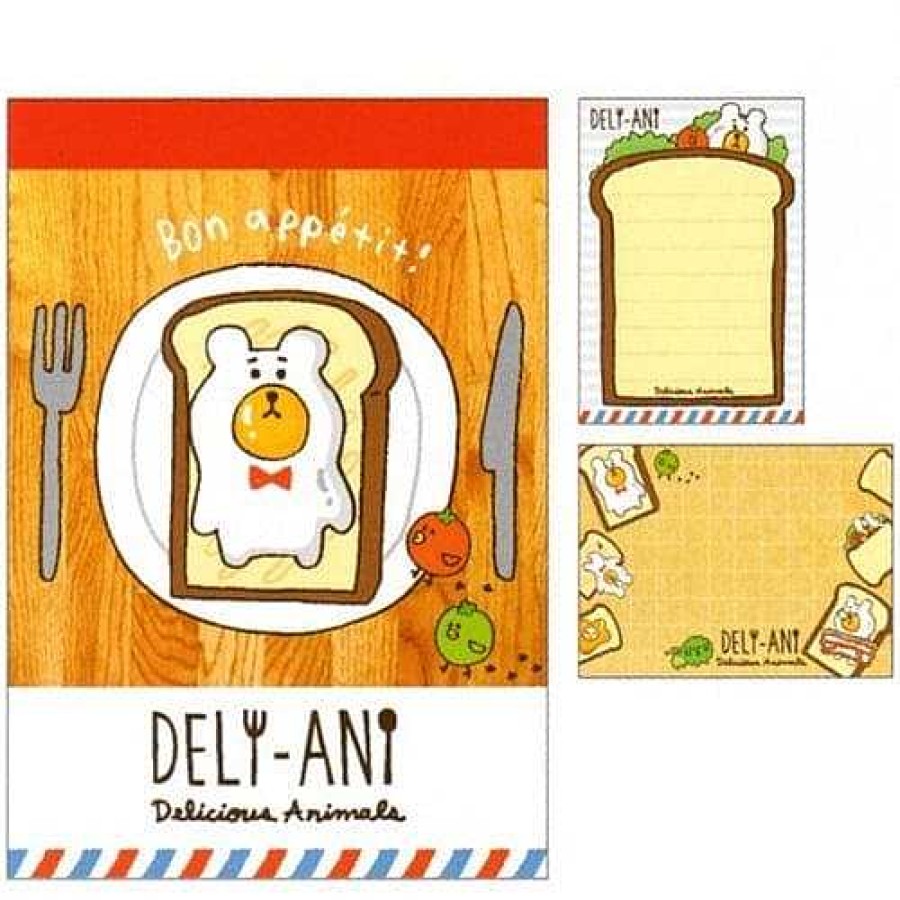 Stationery Kawaii Import Memos | Kamio Deli-Ani Delicious Animals Small Memo