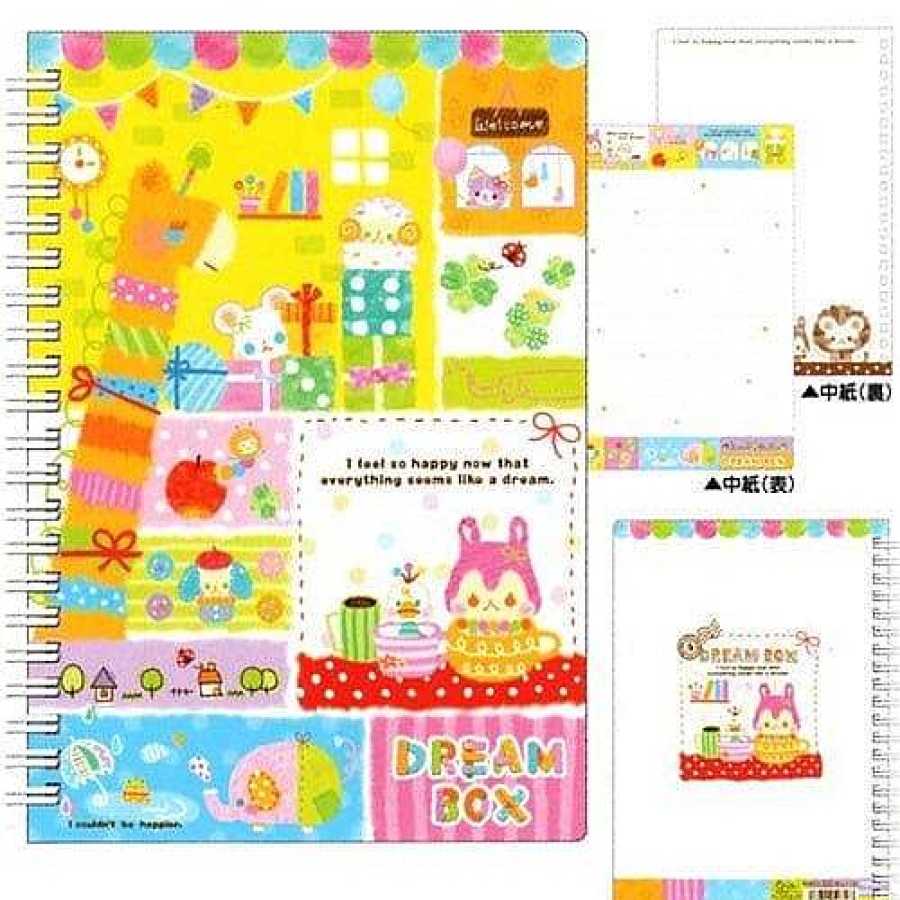 Stationery Kawaii Import Spiral Notebooks | Q-Lia Dream Box A5 Hard Cover Spiral Notebook