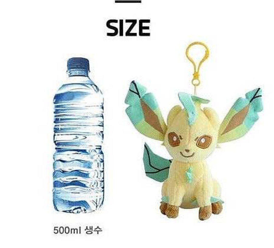 Styles BeeCrazee Bag Charms | Pokemon Plush Clip Leafeon 5 Inch