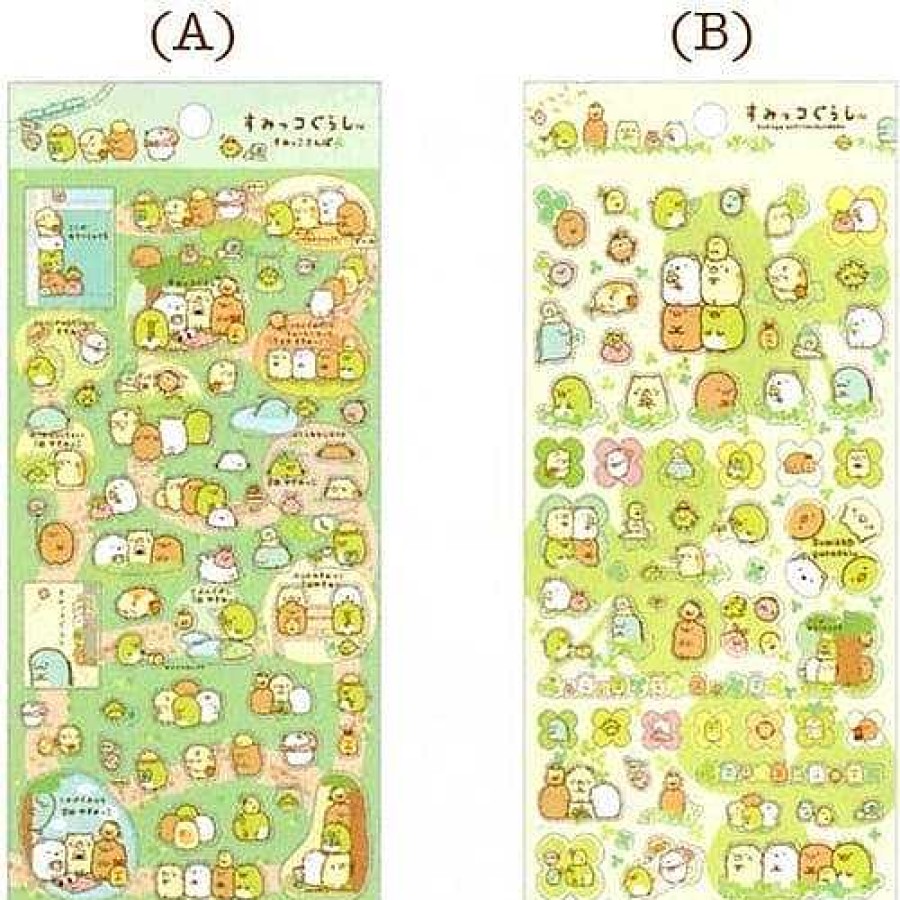 Stationery Kawaii Import San-X Stickers & Washi | San-X Sumikko Gurashi "Things In The Corner" Stickers: Park Adventure