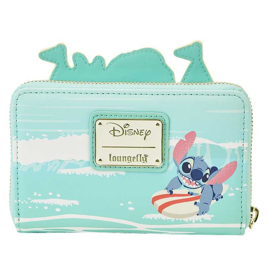 Styles Loungefly | Loungefly Stitch Sandcastle Beach Surprise Zip-Around Wallet